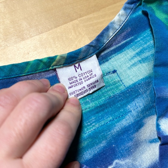 S.C.R.U.B.S. Blue Clouds Patterned Scrub Top - Picture 5 of 5